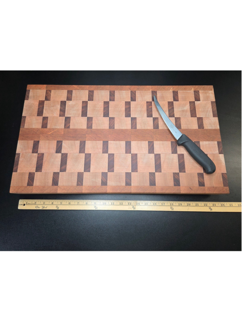 Handcrafted End-Grain Cutting Board – Heavy Duty Butcher Block (23.5” x 13.5” x